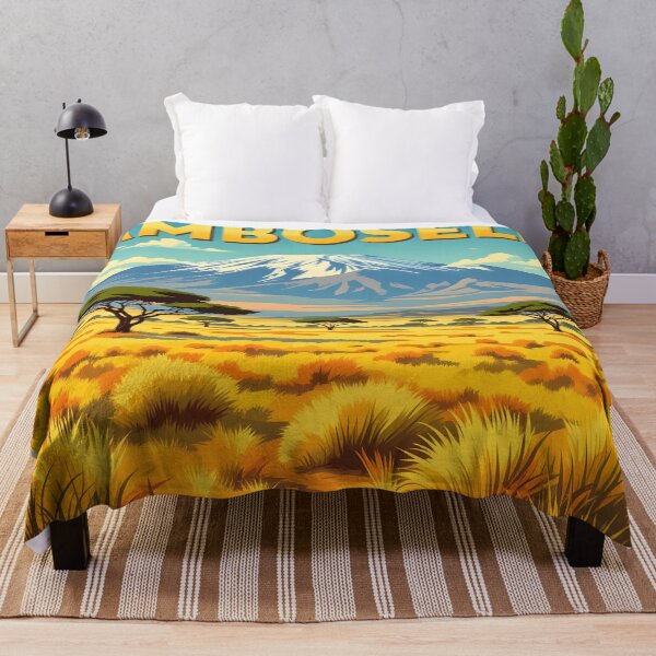 Item preview, Amboseli Kenya – Vintage Savanna Travel Poster designed and sold by LSVart.