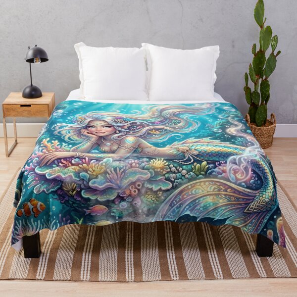 Item preview, Mystic Celtic Mermaid & Coral Reef Fantasy Art designed and sold by nicky2342.