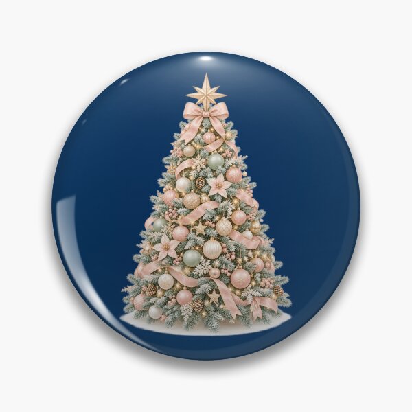 Item preview, Pastel Christmas Tree – Blush Pink & Sage Green Holiday Aesthetic designed and sold by Art-spree.