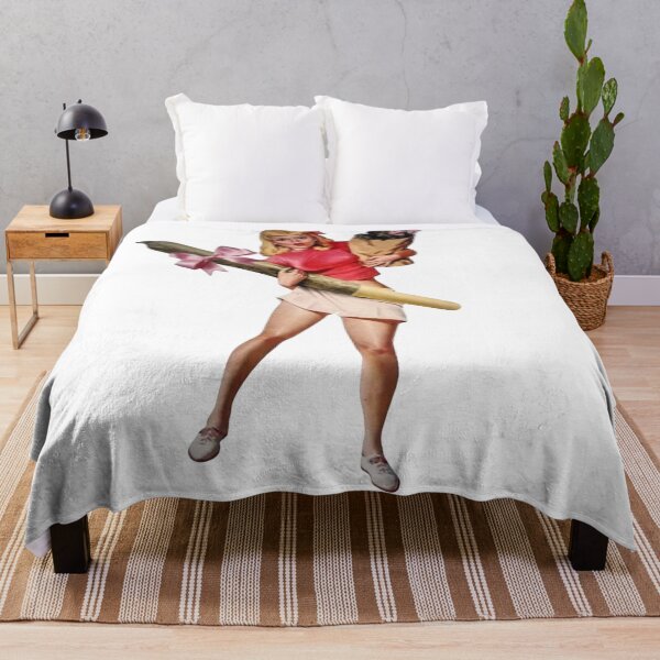 Item preview, Vintage Coquette Pinup Stoner Girl with Giant Joint & Pink Ribbons designed and sold by obalartsMerch.