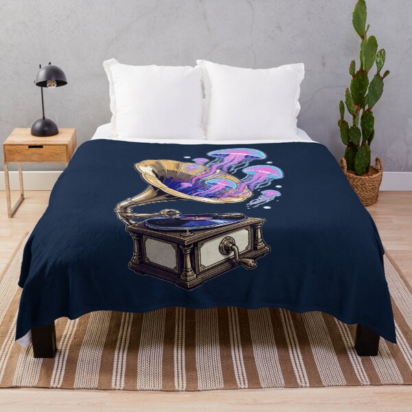 Item preview, Neon Jellyfish Gramophone designed and sold by KungPowUnicorn.