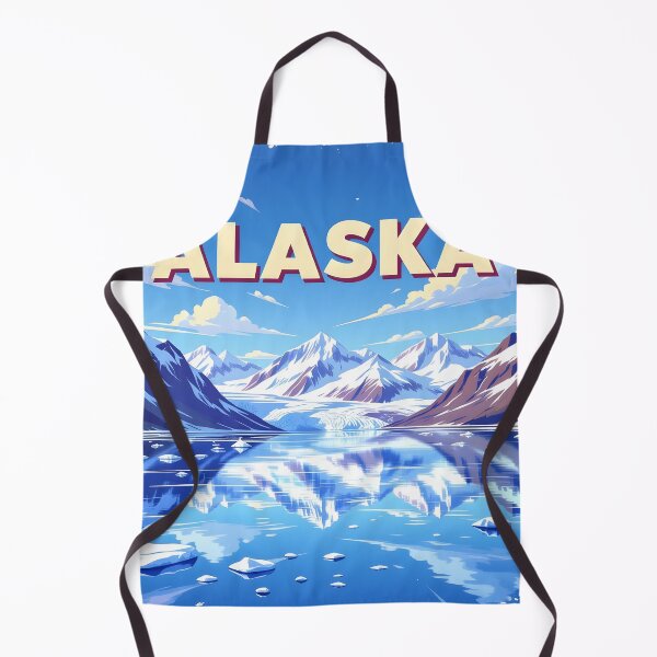 Item preview, Alaska – Vintage Glacier Wilderness Travel Poster designed and sold by LSVart.