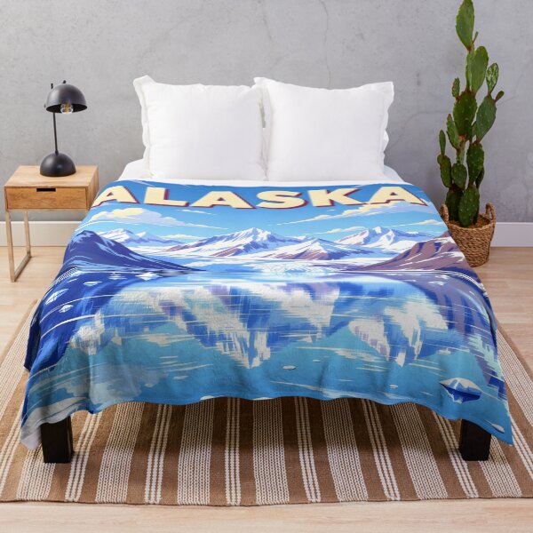 Item preview, Alaska – Vintage Glacier Wilderness Travel Poster designed and sold by LSVart.
