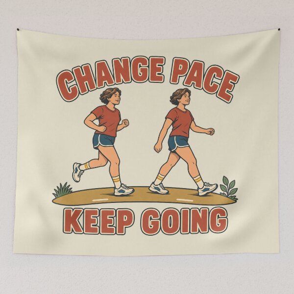 Item preview, Runner Change Pace Keep Going Running Gift designed and sold by MythicCotton.