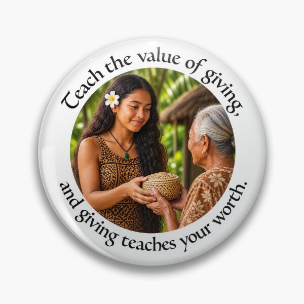 Item preview, Polynesian Generosity Proverb - Teach the value of giving | Pacific Art designed and sold by ShakaLife.org.