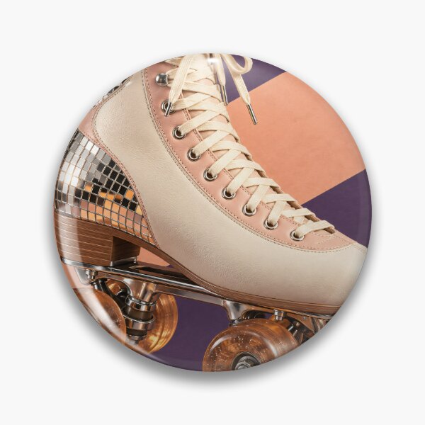 Item preview, Retro Roller Skate with Disco Mirror Details – Groovy Vintage Design designed and sold by Kaleidoscope Print.