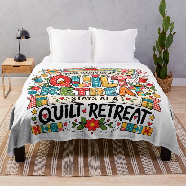 Item preview, What Happens At a Quilt Retreat Stays At a Quilt Retreat designed and sold by gordonbwyashop.