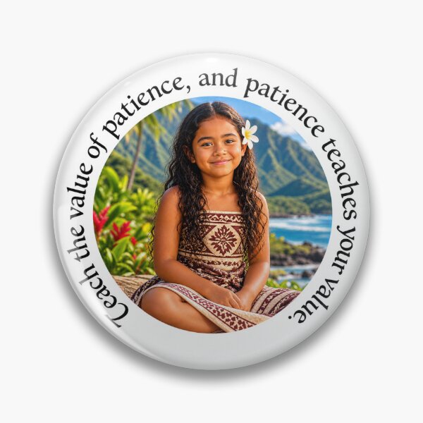 Item preview, Polynesian Patience Proverb - Teach the value of patience | Pacific Art designed and sold by ShakaLife.org.
