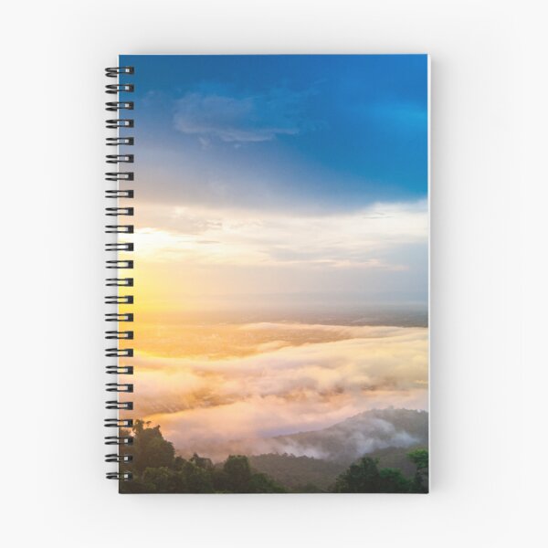 Item preview, Morning Over the Valley — Sunrise, Mist and Palms From Doi Suthep designed and sold by Jomsunshine.