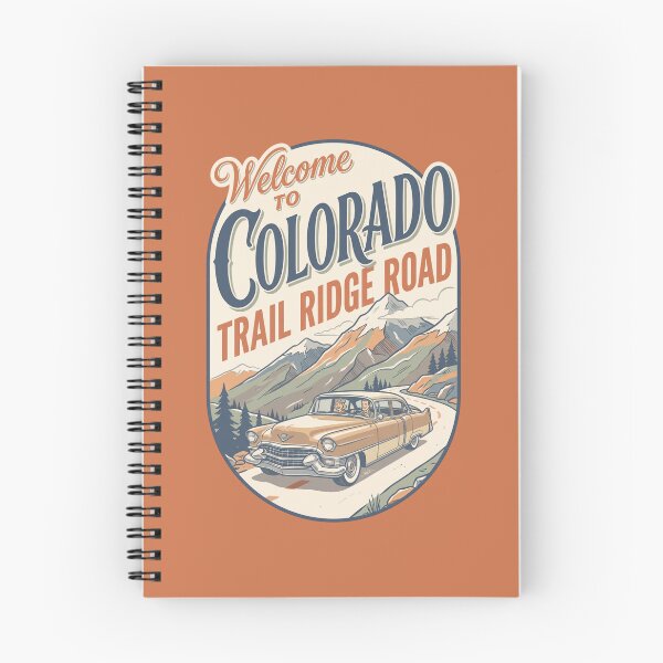 Item preview, Vintage Colorado Trail Ridge Road Travel Poster Retro Mountain Car Art designed and sold by Cozy-Old-Pub.