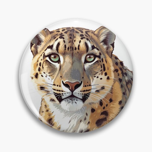 Item preview, Majestic snow leopard sticker designed and sold by Grahamgc.