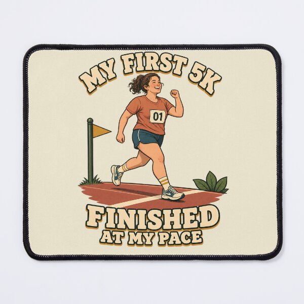 Item preview, Retro Slow Runner My First 5K Finished At My Pace Gift designed and sold by MythicCotton.