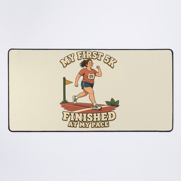 Item preview, Retro Slow Runner My First 5K Finished At My Pace Gift designed and sold by MythicCotton.