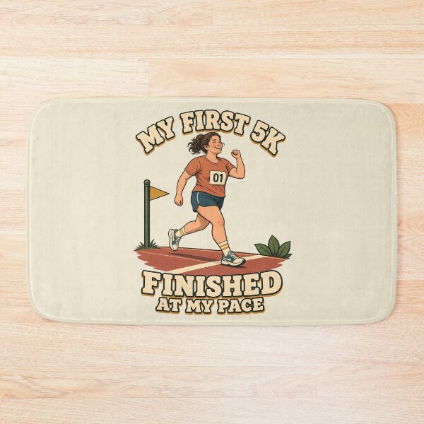 Item preview, Retro Slow Runner My First 5K Finished At My Pace Gift designed and sold by MythicCotton.