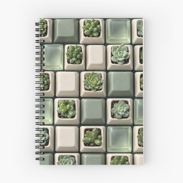 Item preview, Succulent Keyboard Pattern – Botanical Keycaps for Plant and Tech Lovers designed and sold by Kaleidoscope Print.
