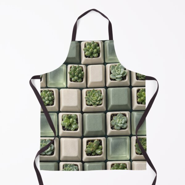 Item preview, Succulent Keyboard Pattern – Botanical Keycaps for Plant and Tech Lovers designed and sold by Kaleidoscope Print.