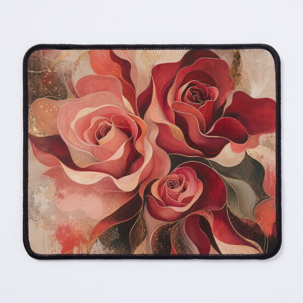 Item preview, Abstract Rose Flowers – Modern Colorful Floral Art Botanical Design designed and sold by GoodPlaceToShop.
