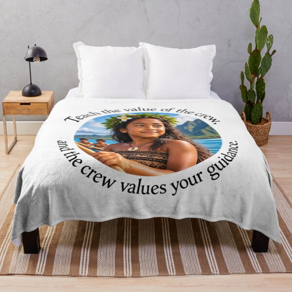 Item preview, Polynesian Teamwork Proverb - Teach the value of the crew | Pacific Art designed and sold by ShakaLife.org.