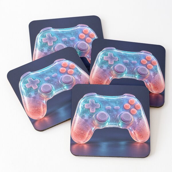 Item preview, Pastel Transparent Game Controller – Neon Gamer Aesthetic designed and sold by Kaleidoscope Print.
