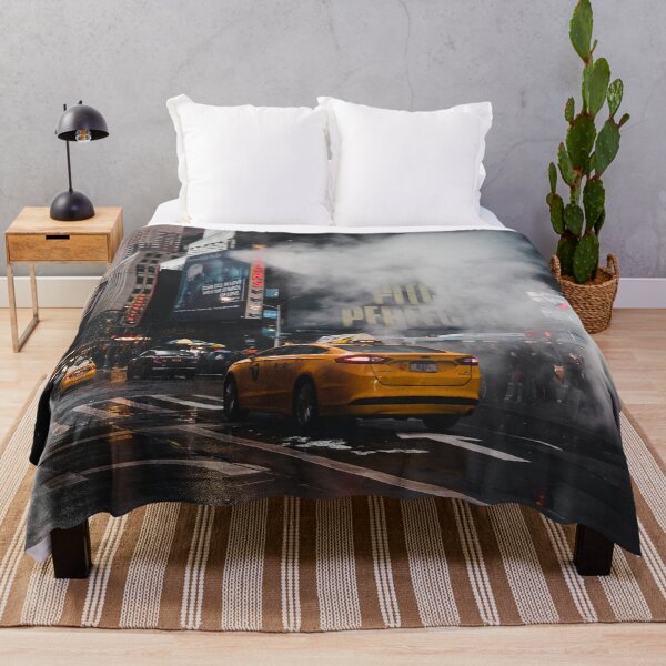 Item preview, Lived taxi cab in New York, fog and skyscrapers designed and sold by Mauswohn.