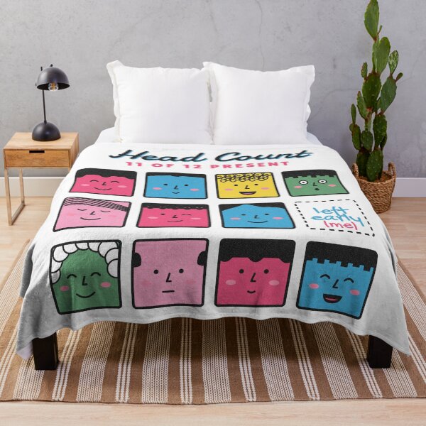 Item preview, Head Count Funny Introvert Left Early designed and sold by somebasic.