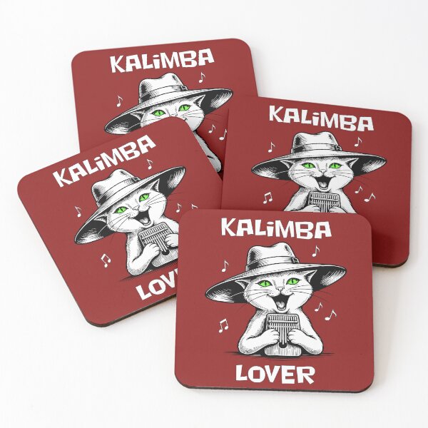 Item preview, Kalimba Player Green-Eyed Cat designed and sold by Litely.