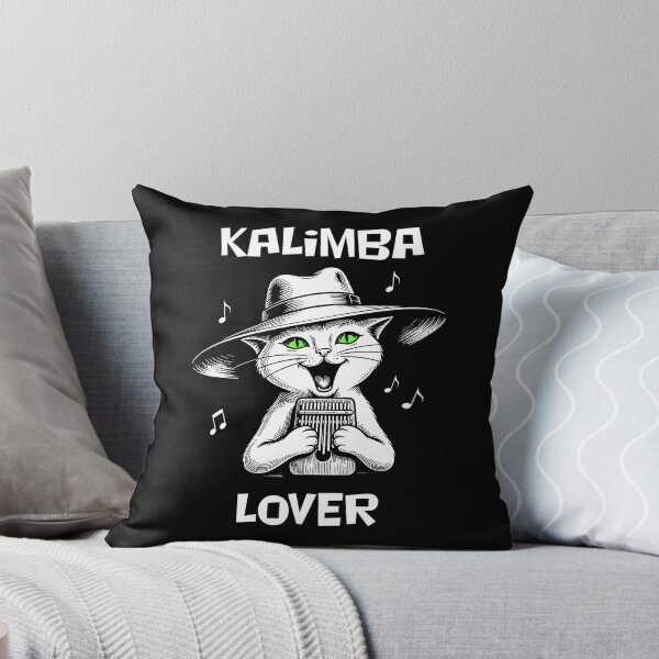 Item preview, Kalimba Player Green-Eyed Cat designed and sold by Litely.