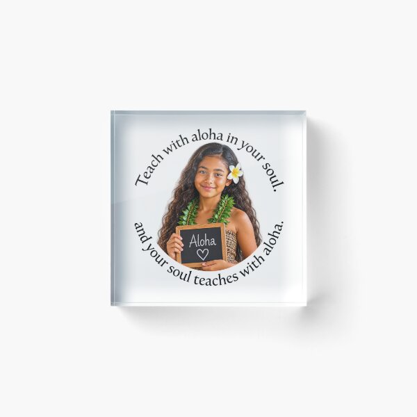 Item preview,  Polynesian Education Proverb - Teach with aloha in your soul | Pacific Art designed and sold by ShakaLife.org.