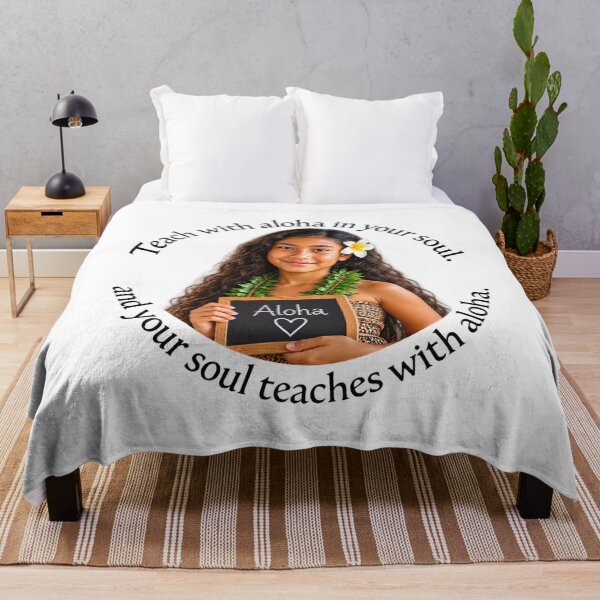 Item preview, Polynesian Education Proverb - Teach with aloha in your soul | Pacific Art designed and sold by ShakaLife.org.