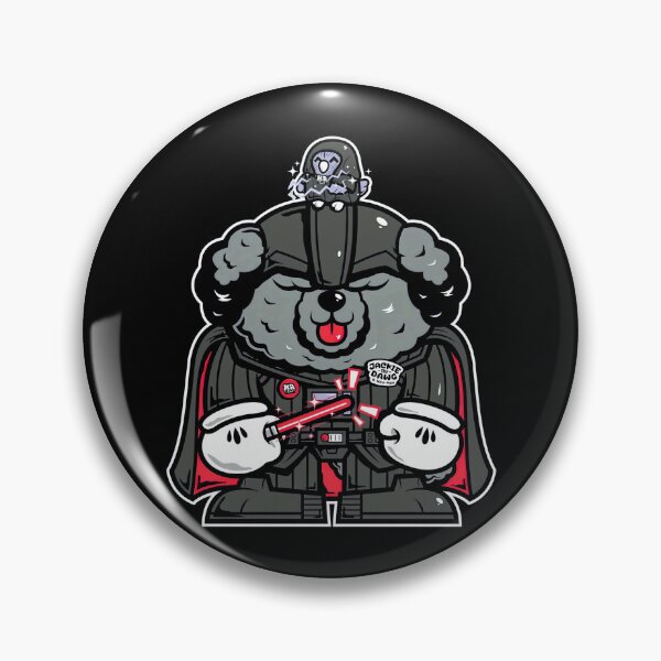 Item preview, Cute Space Warrior Dog Dark Helm Cosplay Illustration Art designed and sold by PensaPo2.