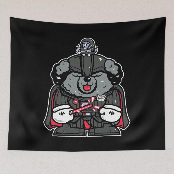 Item preview, Cute Space Warrior Dog Dark Helm Cosplay Illustration Art designed and sold by PensaPo2.