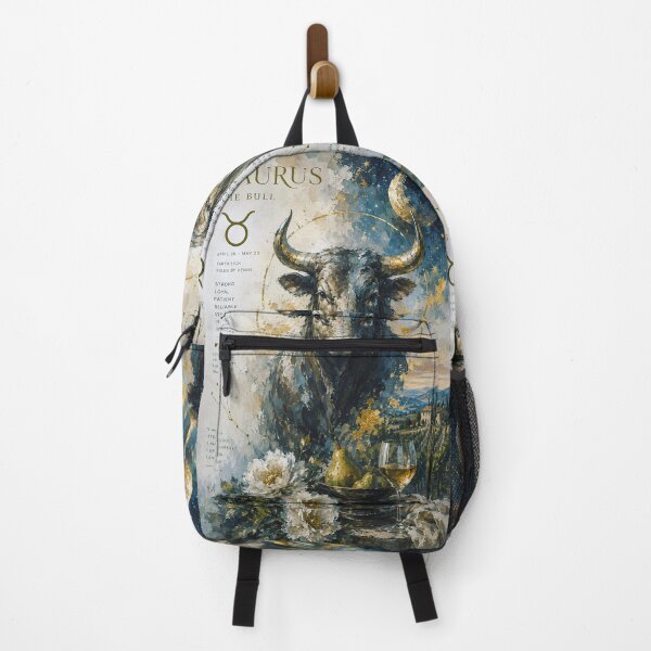 Item preview, Taurus Zodiac Painting – Cosmic Bull and Stars designed and sold by GalleryKauffeld.