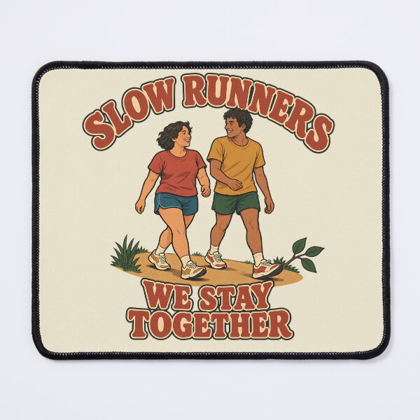 Item preview, Slow Runners We Stay Together Retro Running Buddy Gift designed and sold by MythicCotton.