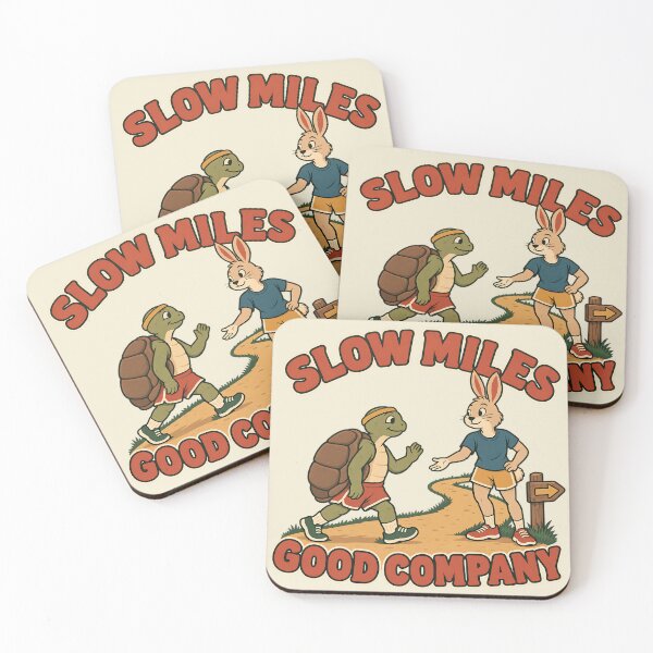 Item preview, Slow Miles Good Company Retro Turtle Hare Runner Gift designed and sold by MythicCotton.