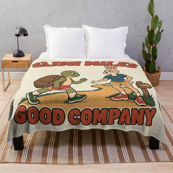 Item preview, Slow Miles Good Company Retro Turtle Hare Runner Gift designed and sold by MythicCotton.