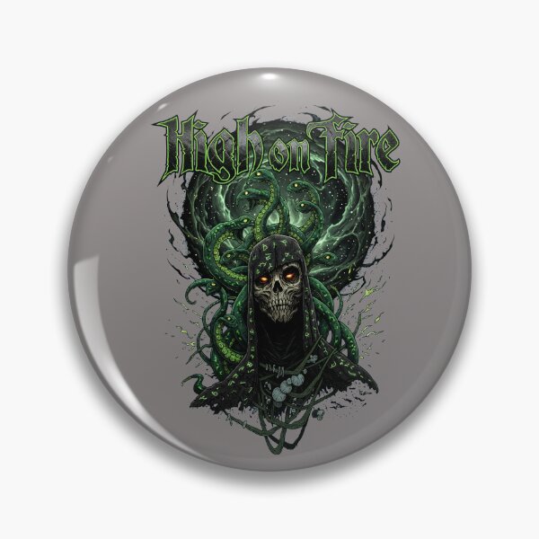 Item preview, High on Fire Medusa Skull Graphic Apparel Item-22 designed and sold by ArunaRamisch.