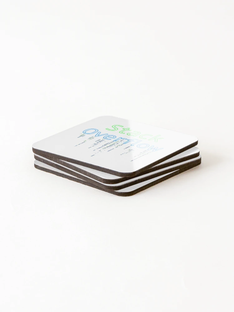 Thumbnail 4 of 5, Coasters (Set of 4), Stack Overflow designed and sold by Creative jiffy.