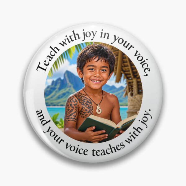 Item preview, Polynesian Education Proverb - Teach with joy in your voice | Pacific Art designed and sold by ShakaLife.org.
