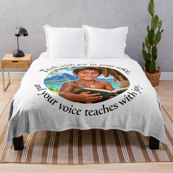 Item preview, Polynesian Education Proverb - Teach with joy in your voice | Pacific Art designed and sold by ShakaLife.org.