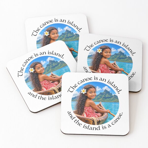 Item preview, Polynesian Conservation Proverb - The canoe is an island | Pacific Art designed and sold by ShakaLife.org.