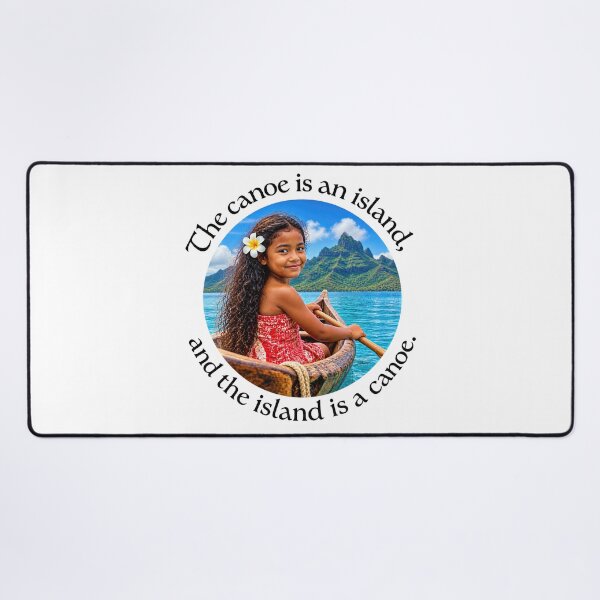 Item preview, Polynesian Conservation Proverb - The canoe is an island | Pacific Art designed and sold by ShakaLife.org.