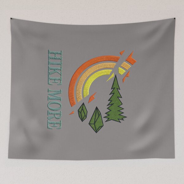 Item preview, Hike More Retro Sunset Trees Graphic-24 designed and sold by ArunaRamisch.