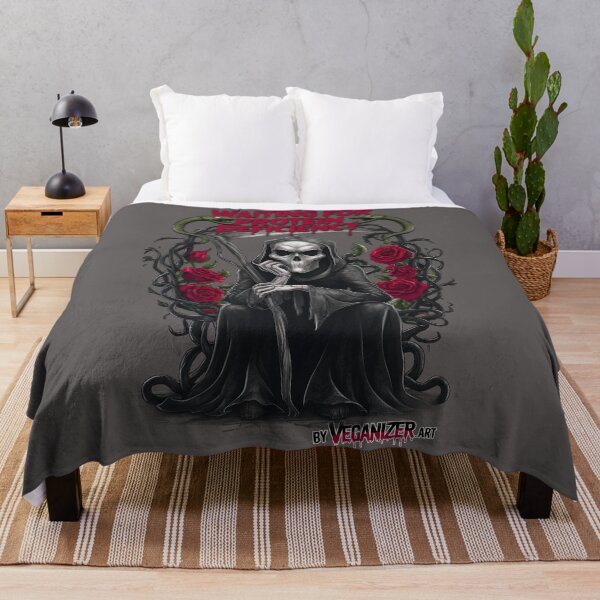 Item preview, Waiting For Protein Deficiency Grim Reaper Vegan designed and sold by Veganizer.art.