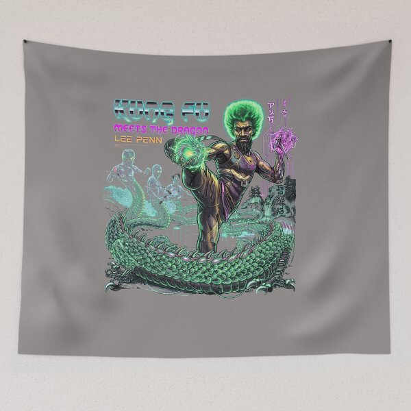 Item preview, Kung Fu Meets The Dragon Lee Perry T-Shirt-41 designed and sold by LuckBram.