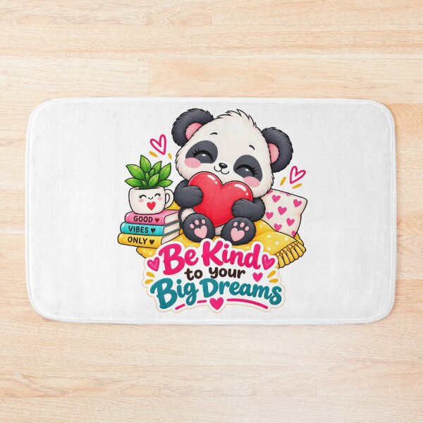 Item preview, Be Kind to Your Big Dreams Panda Wall Art | Cute Motivational Panda Print | Positive Mindset Nursery Decor designed and sold by thesmilngnature.