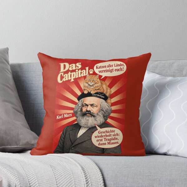 Item preview, Das Catpital – Karl Marx Cat Propaganda Poster designed and sold by SammyMorry.