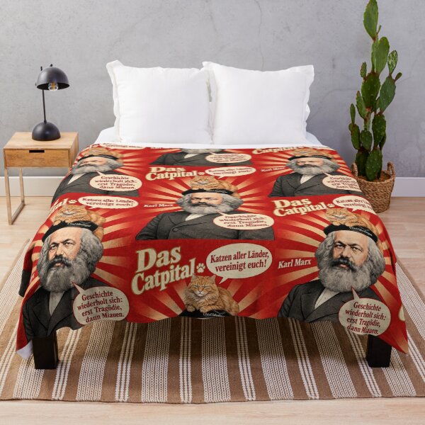 Item preview, Das Catpital – Karl Marx Cat Propaganda Poster designed and sold by SammyMorry.