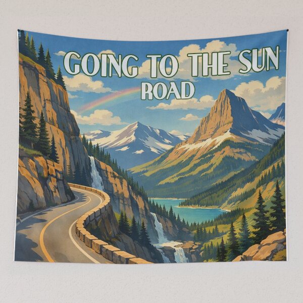 Item preview, Going To The Sun Road Montana Rainbow designed and sold by Esskay Designs.