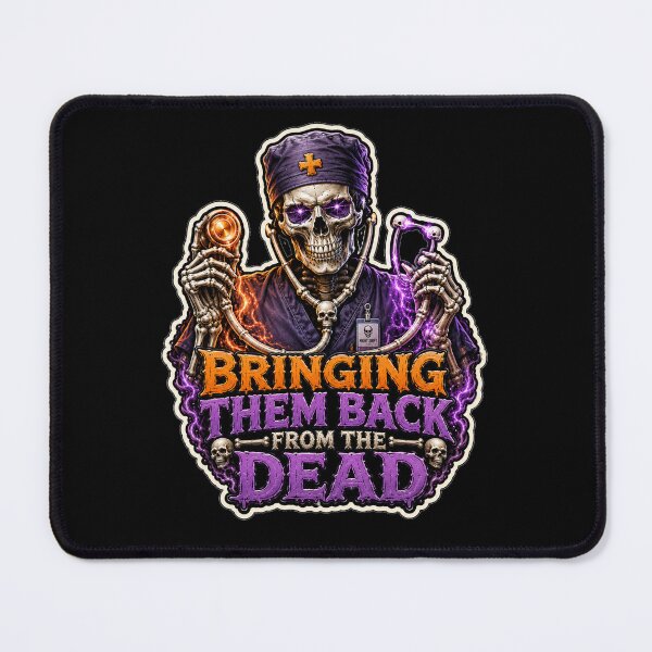 Item preview, Bringing Them Back From The Dead Funny Nurse Halloween designed and sold by BeardWave.