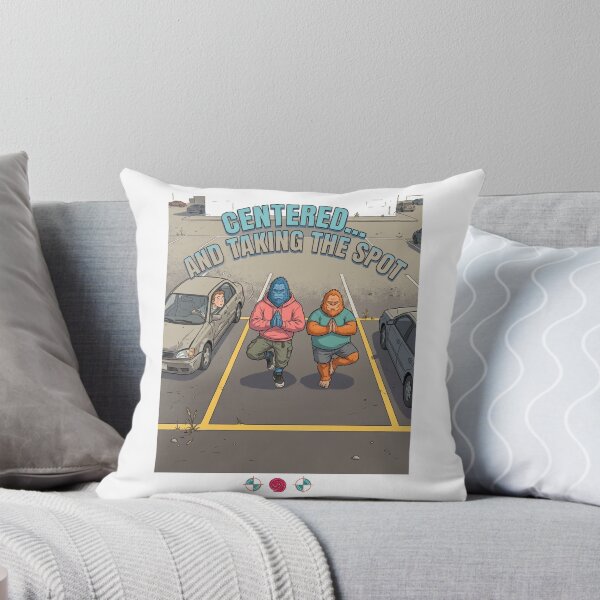Item preview, "Centered... And Taking the Spot" Funny Sasquatch Yoga designed and sold by Whimsy Trail Co.